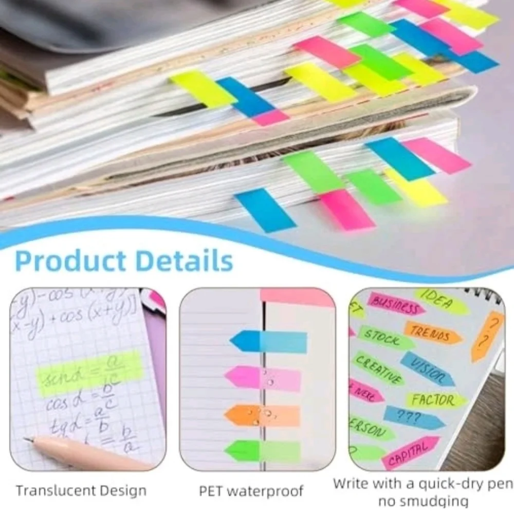 (Lot Of 13) Packs Bundle Collection Sealed Sticky Index Tabs/Strips/Page Markers